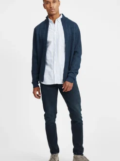 BLEND Herren Strickjacke - BHOteros in blau
