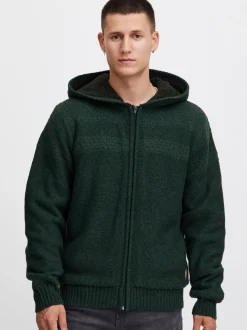 BLEND Herren Strickjacke - BHPullover in grün