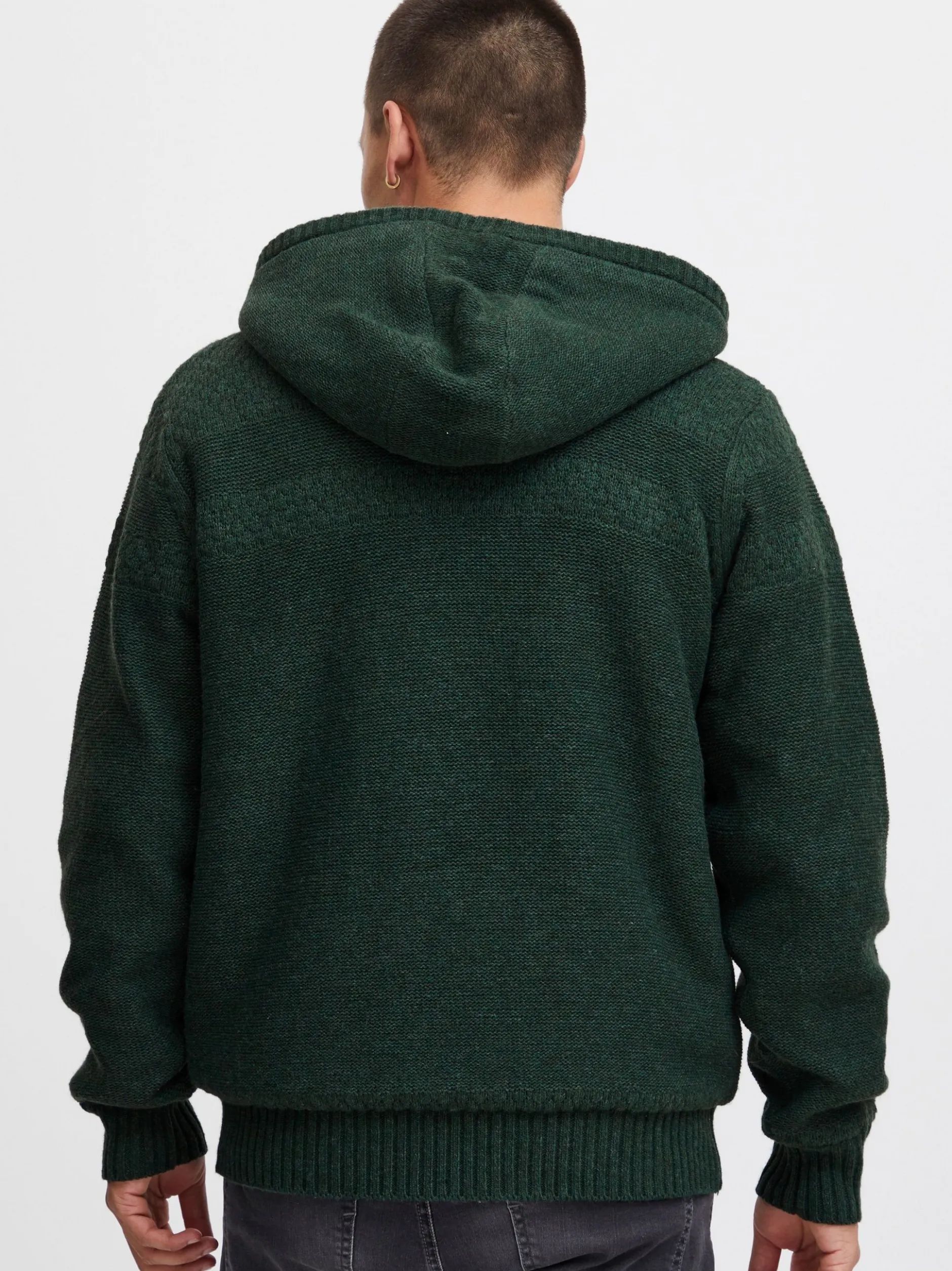 BLEND Herren Strickjacke - BHPullover in grün