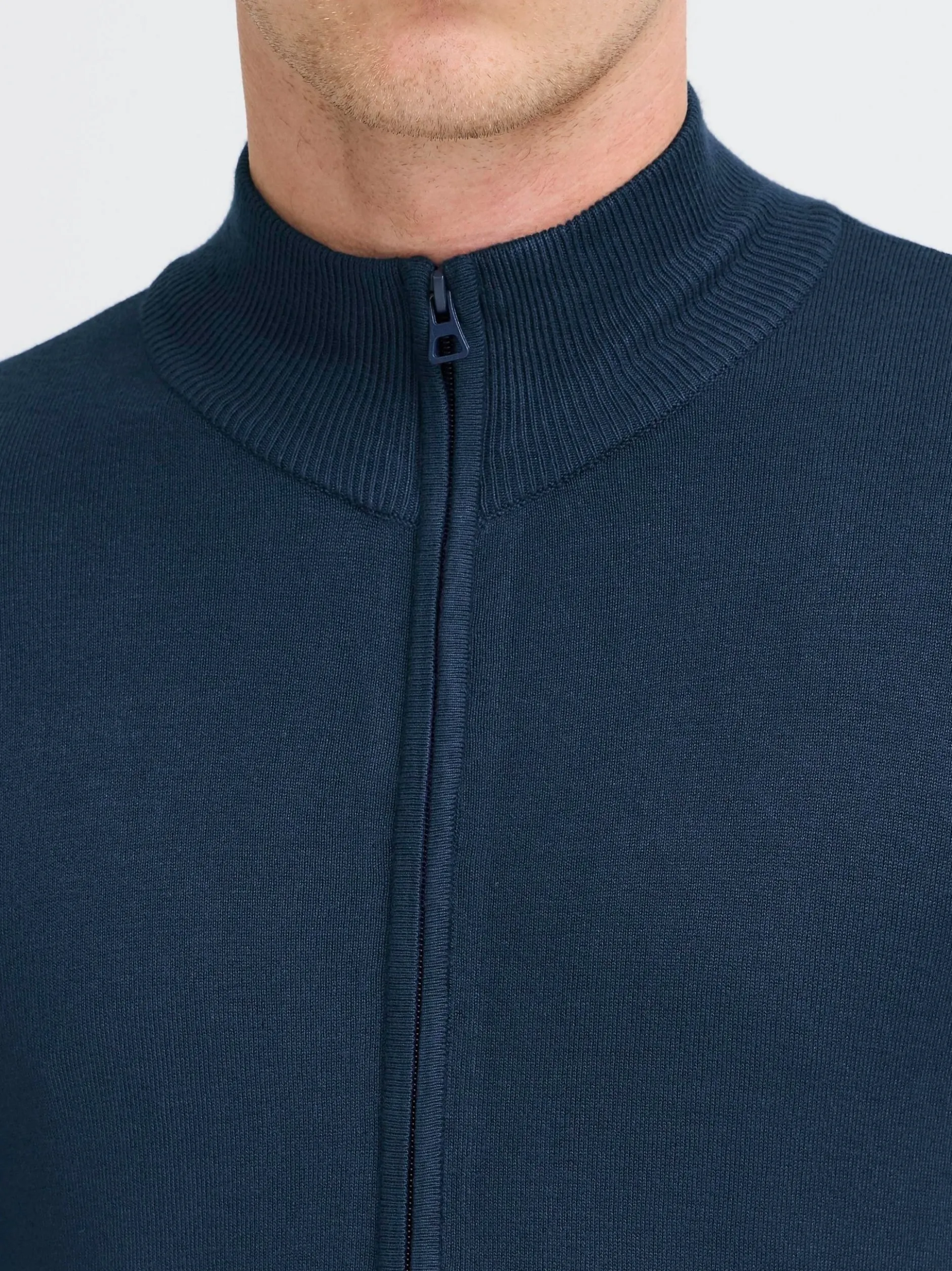 BLEND Herren Strickjacke - BHWebe in blau