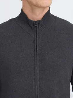 BLEND Herren Strickjacke - BHWebe in anthrazit