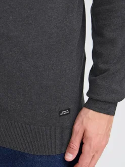 BLEND Herren Strickjacke - BHWebe in anthrazit