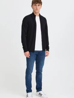 BLEND Herren Strickjacke - BHWebe in schwarz