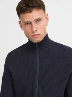 BLEND Herren Strickjacke in schwarz