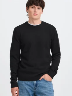 BLEND Herren Strickpullover - BHBranko in schwarz