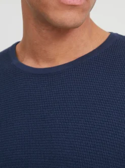 BLEND Herren Strickpullover - BHPullover in blau