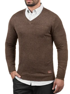BLEND Herren Strickpullover - BHLasse in mocca