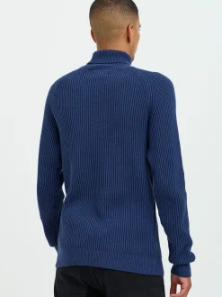 BLEND Herren Strickpullover in blau