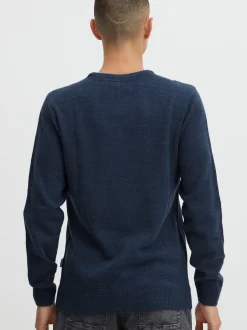 BLEND Herren Strickpullover - BHPullover in blau