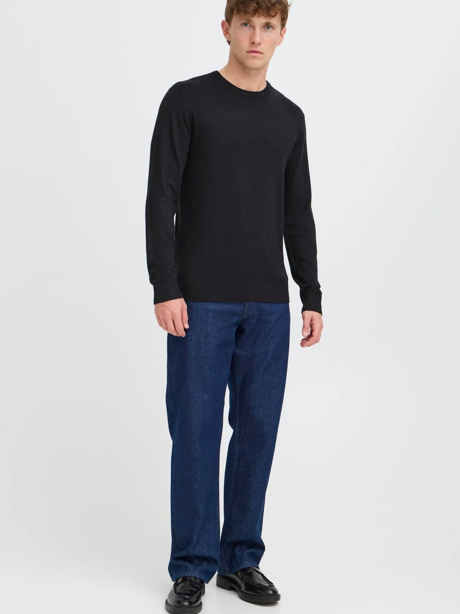 BLEND Herren Strickpullover - BHWeba in schwarz