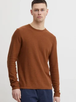 BLEND Herren Strickpullover - BHPullover in braun