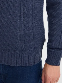 BLEND Herren Strickpullover - BHPullover in blau