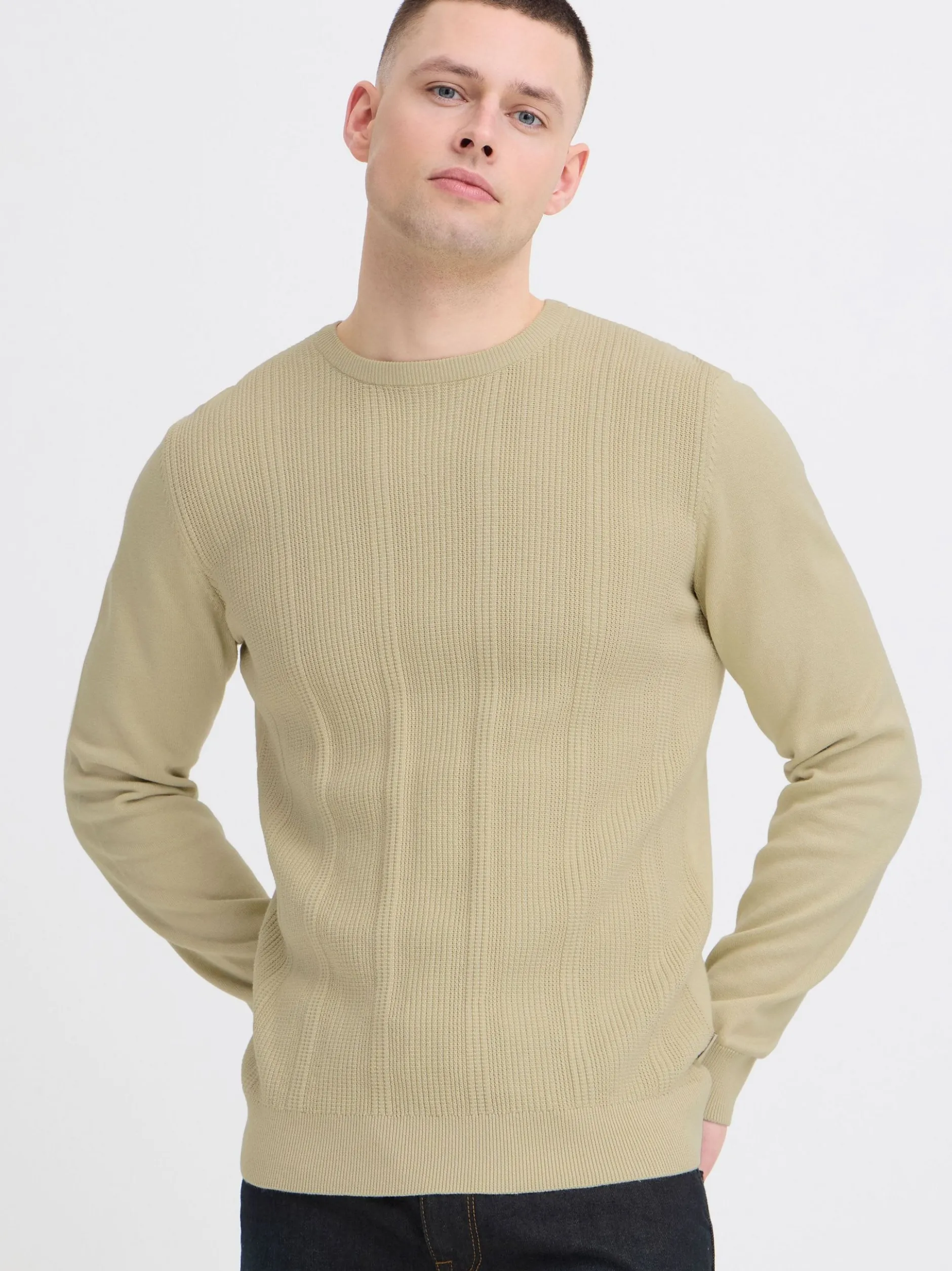BLEND Herren Strickpullover - BHBaron in sand