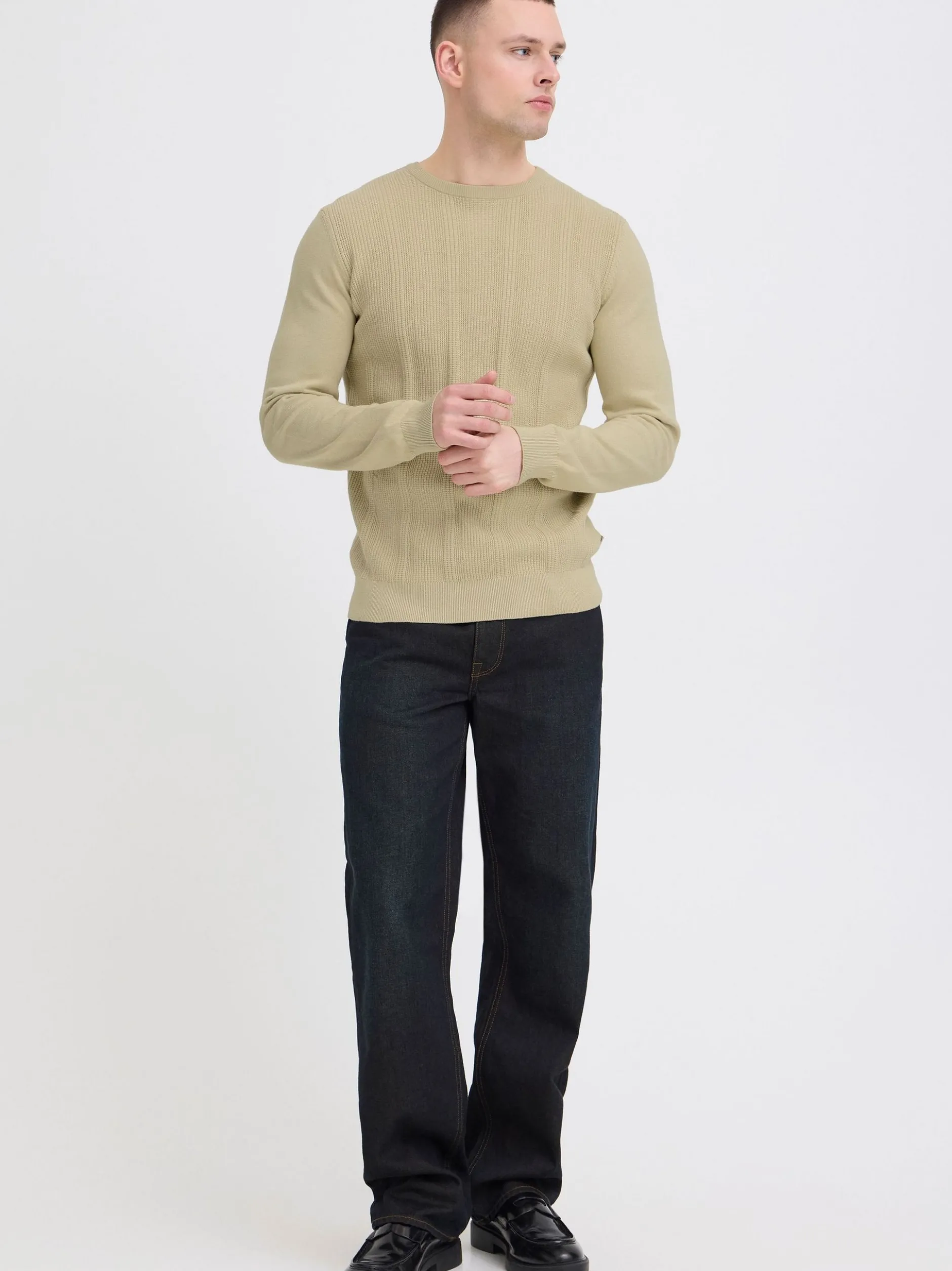 BLEND Herren Strickpullover - BHBaron in sand