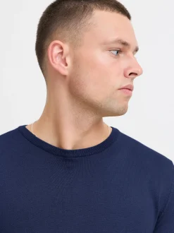 BLEND Herren Strickpullover in blau