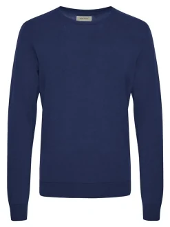 BLEND Herren Strickpullover in blau
