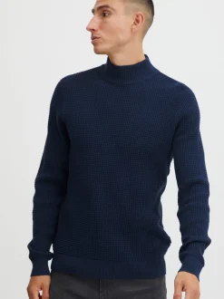 BLEND Herren Strickpullover - BHPullover in blau
