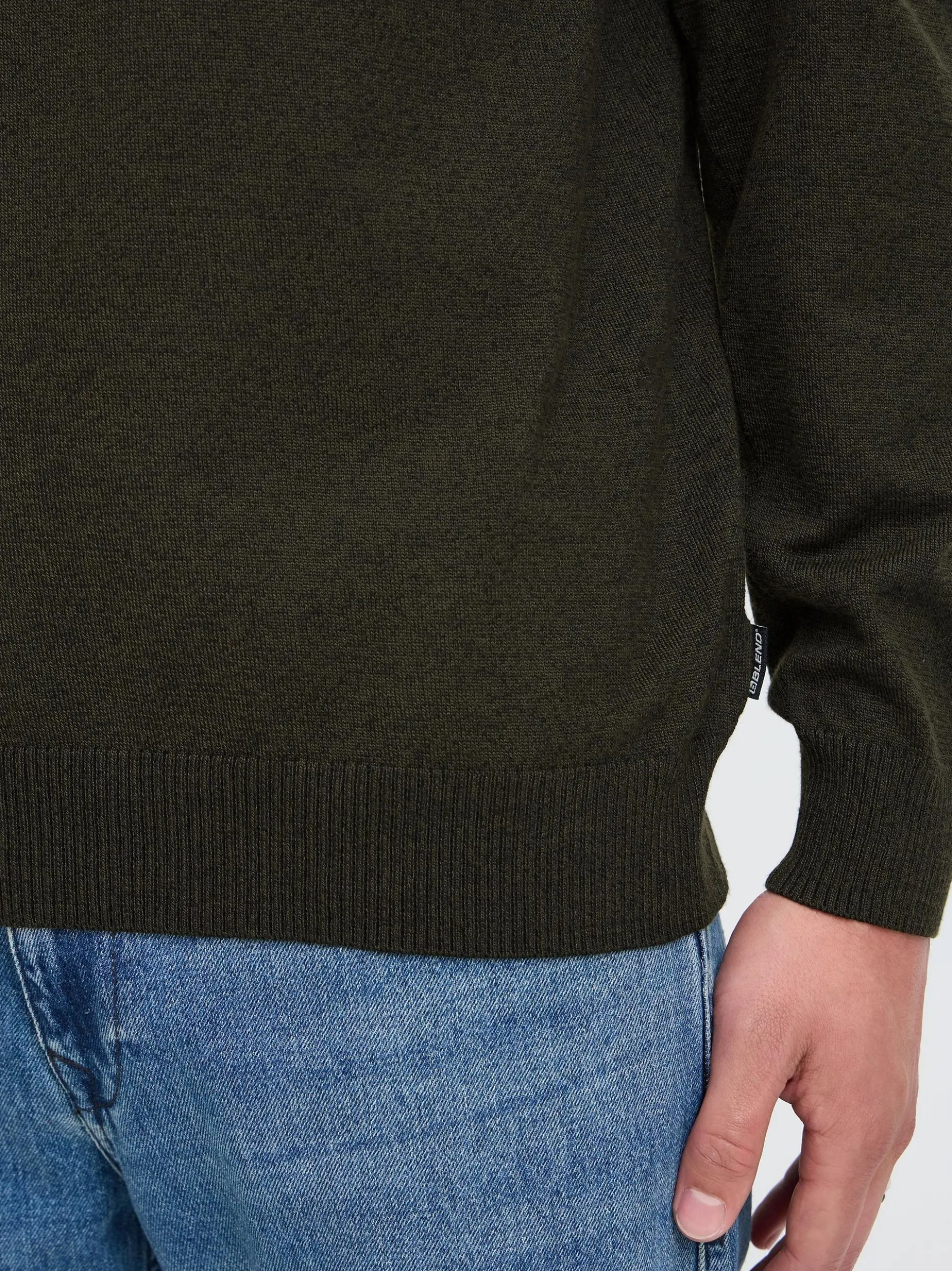 BLEND Herren Strickpullover - BHBruton in grün