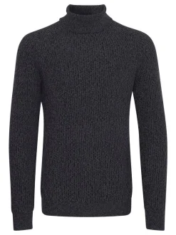 BLEND Herren Strickpullover in schwarz