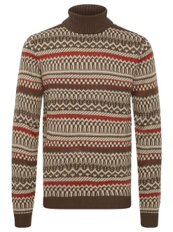 BLEND Herren Strickpullover - BHPullover in braun
