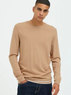 BLEND Herren Strickpullover - BHPullover in beige