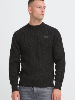 BLEND Herren Strickpullover - BHPattax in anthrazit