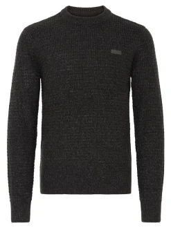 BLEND Herren Strickpullover - BHPattax in anthrazit