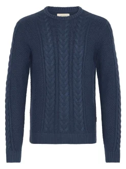 BLEND Herren Strickpullover - BHBasim in blau