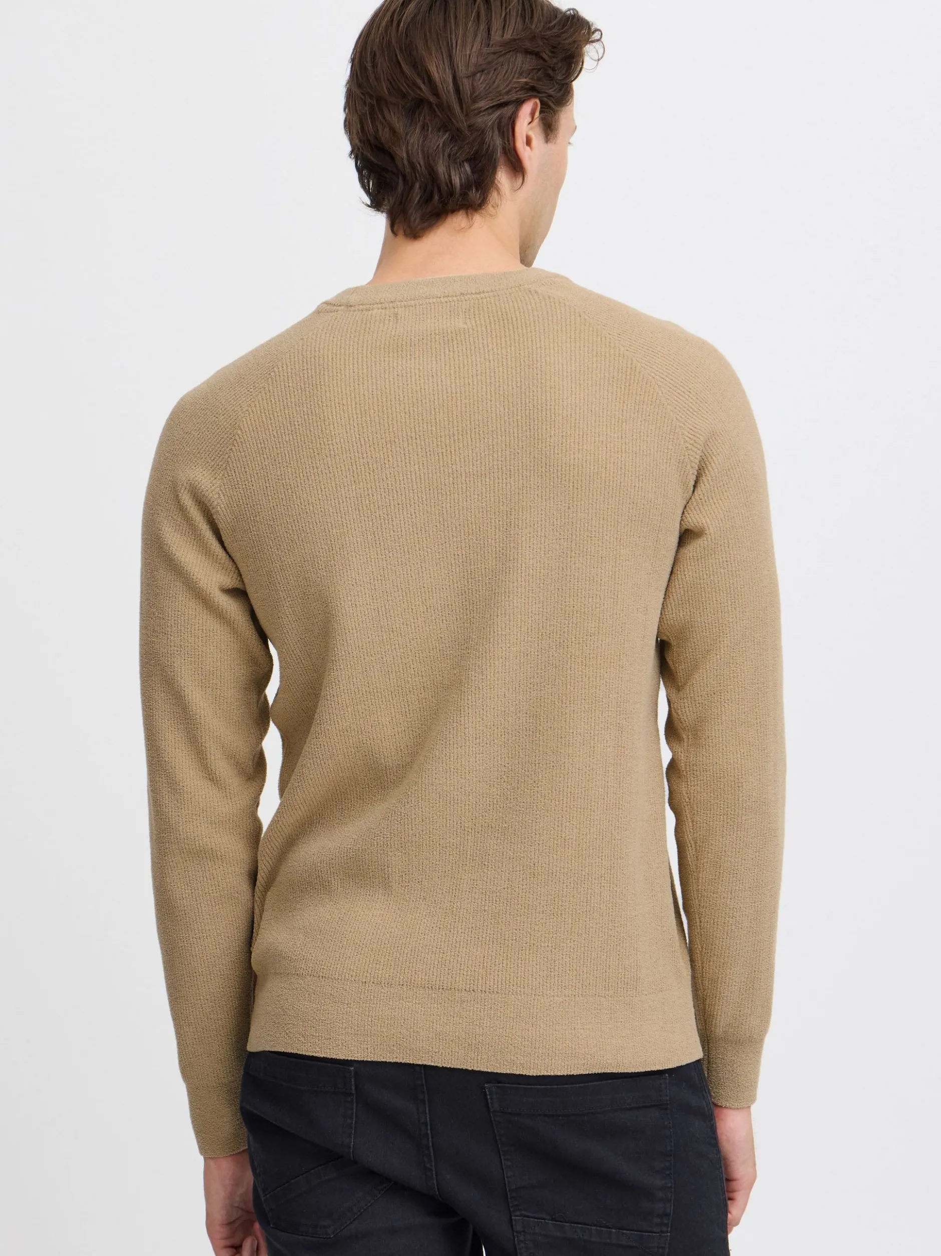BLEND Herren Strickpullover in beige