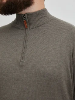 BLEND Herren Strickpullover - BHRobin Big & Tall in grau