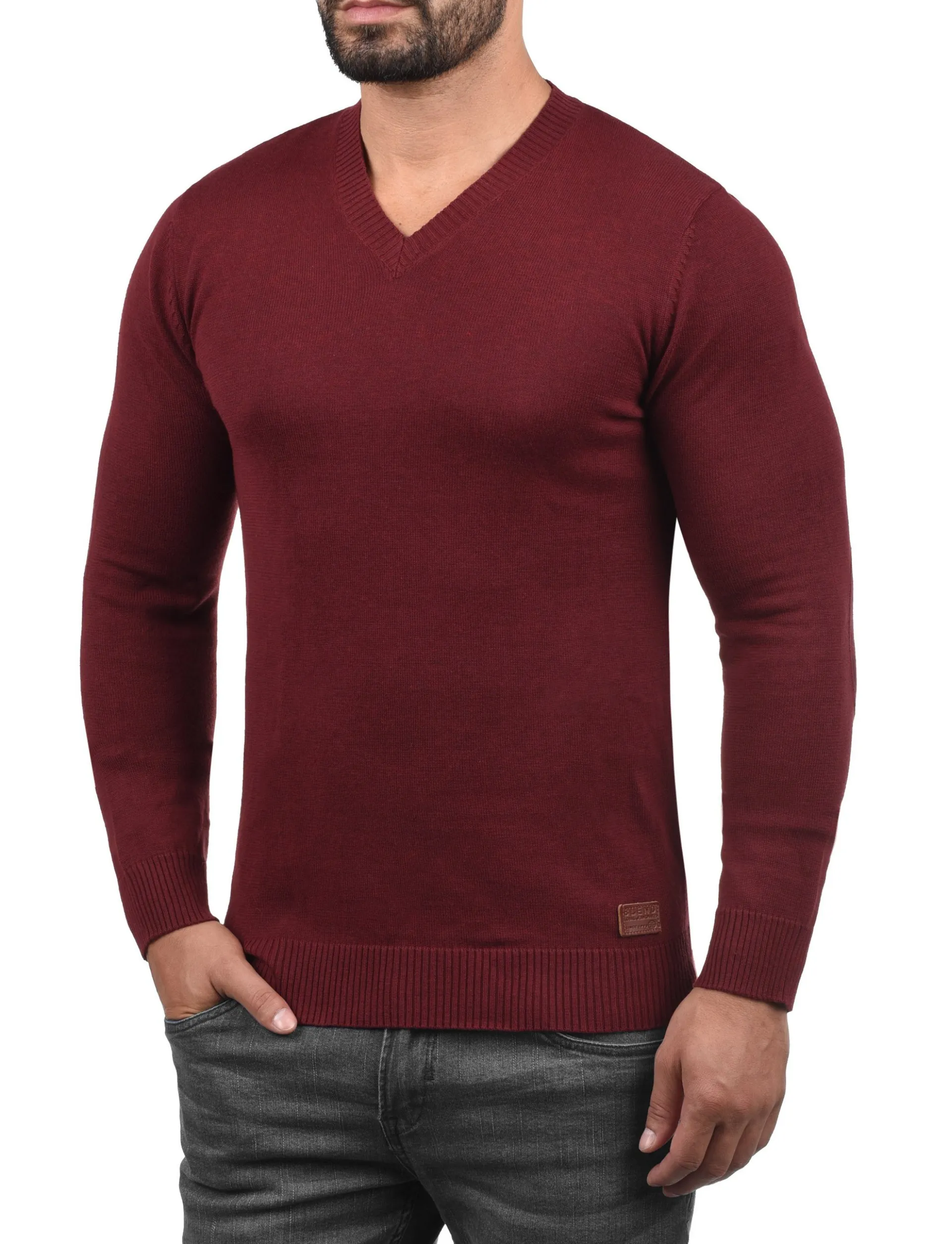 BLEND Herren Strickpullover - BHLasse in rot