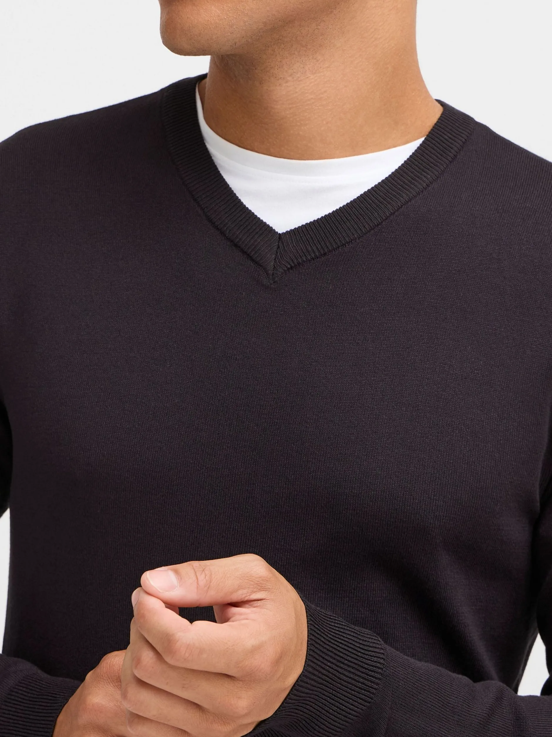BLEND Herren Strickpullover - BHWeber in schwarz