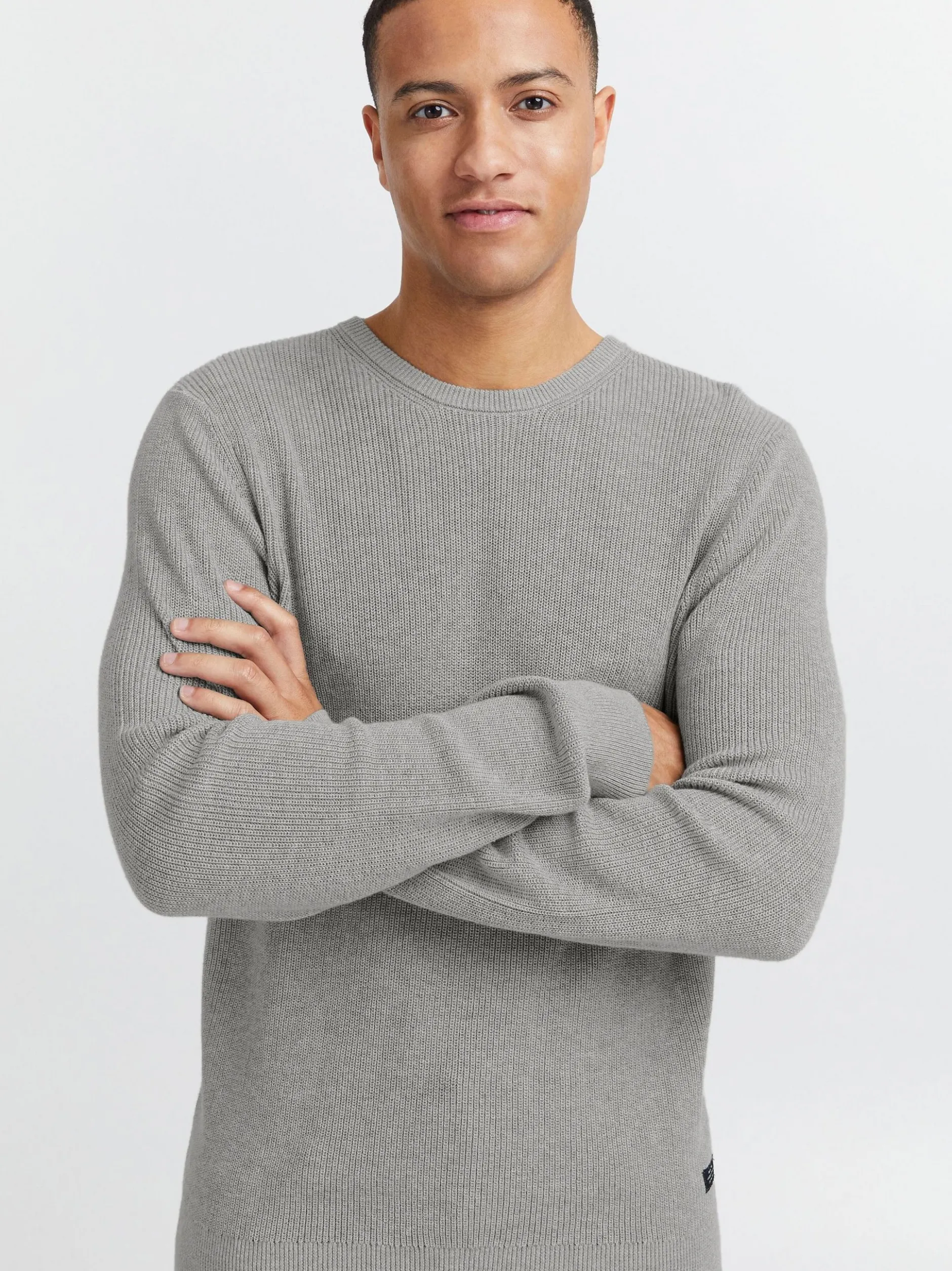 BLEND Herren Strickpullover - BHCodford in grau