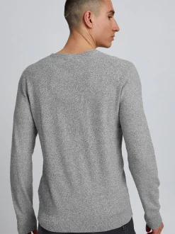 BLEND Herren Strickpullover - bhpullover in grau