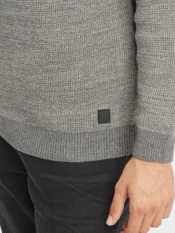 BLEND Herren Strickpullover - BHComulco in grau