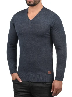 BLEND Herren Strickpullover - BHLasse in blau