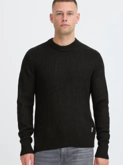 BLEND Herren Strickpullover - BHRibi in schwarz
