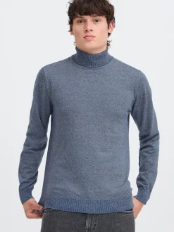 BLEND Herren Strickpullover - BHBruton in blau