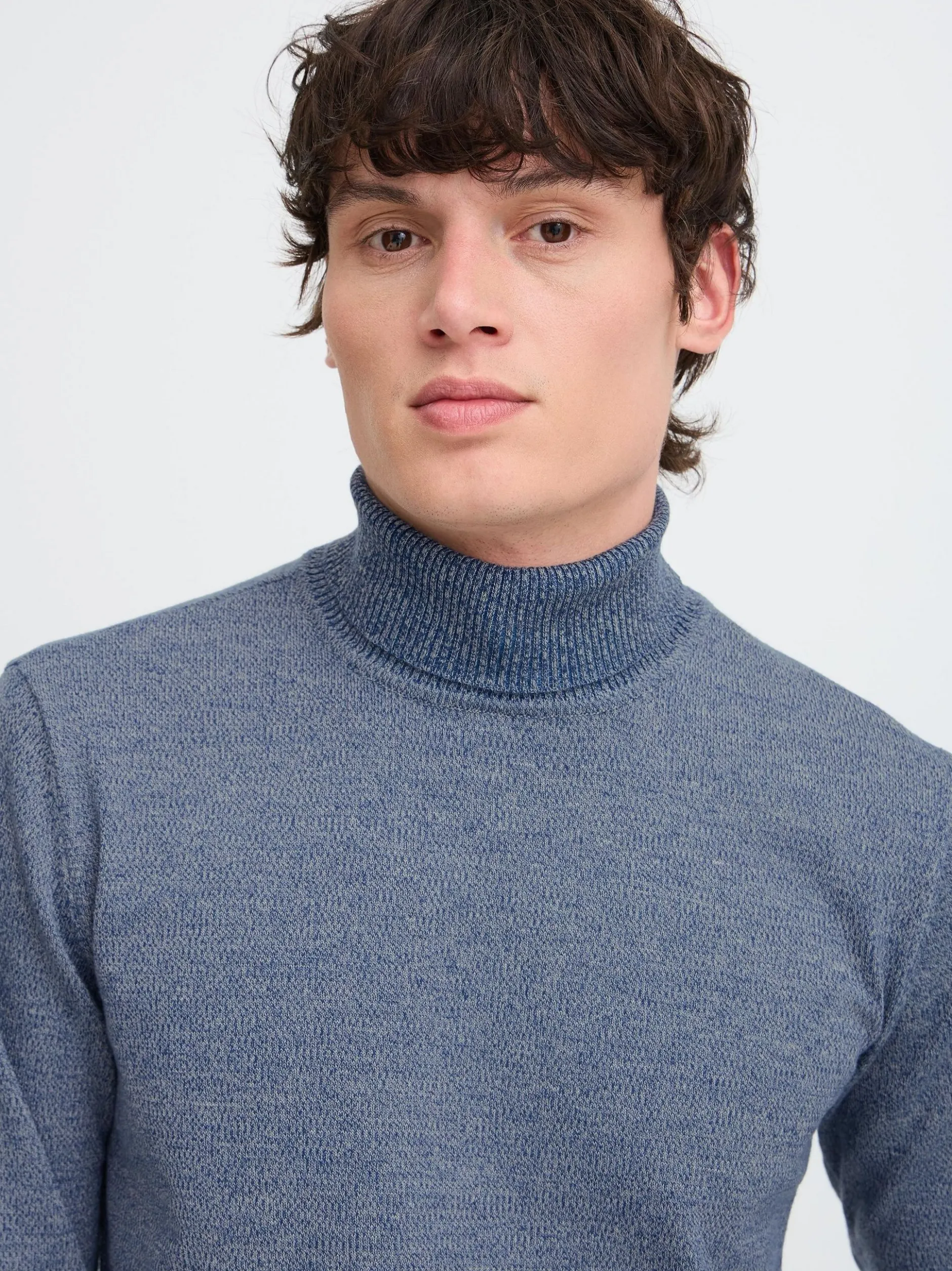 BLEND Herren Strickpullover - BHBruton in blau