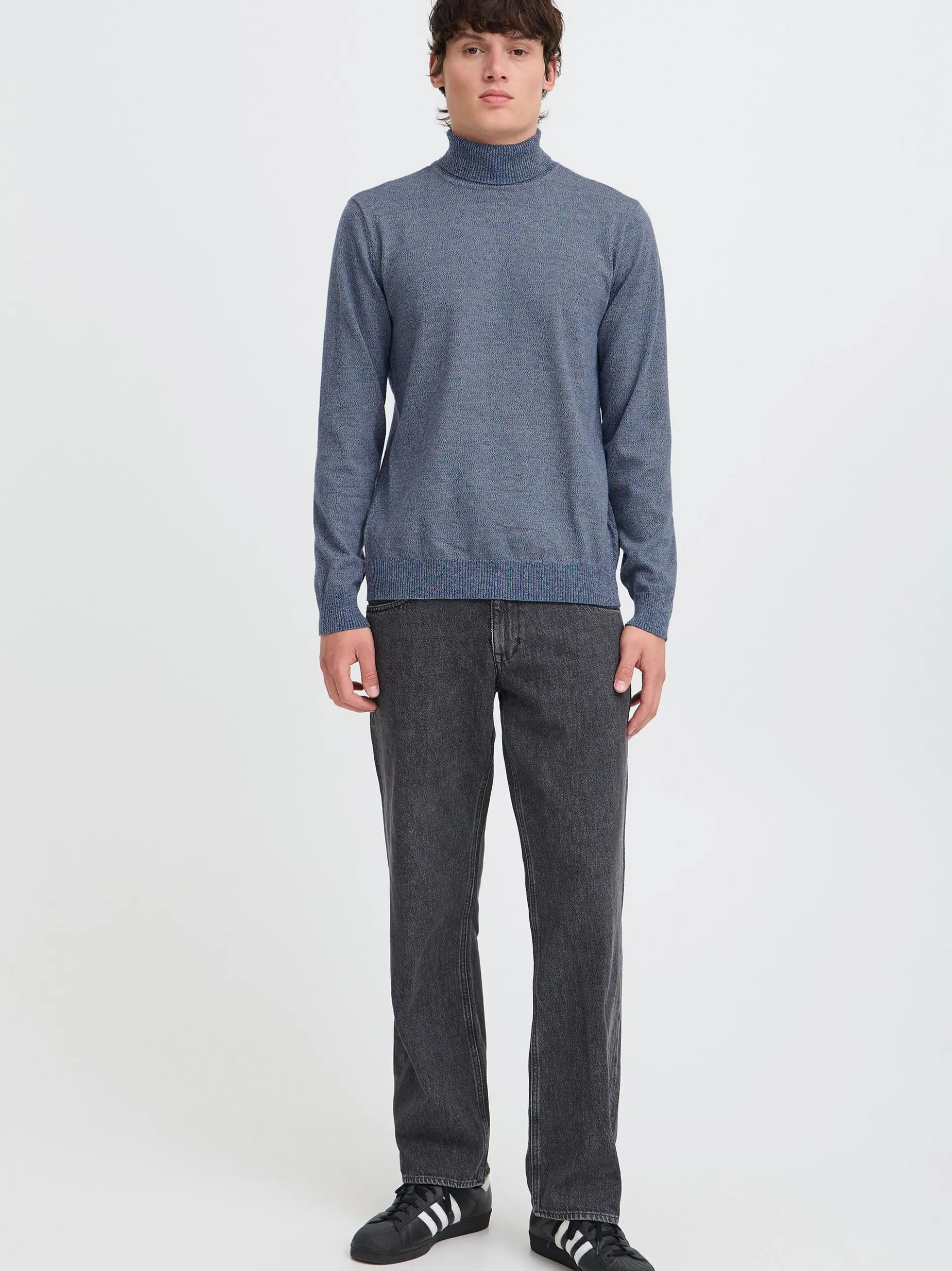 BLEND Herren Strickpullover - BHBruton in blau