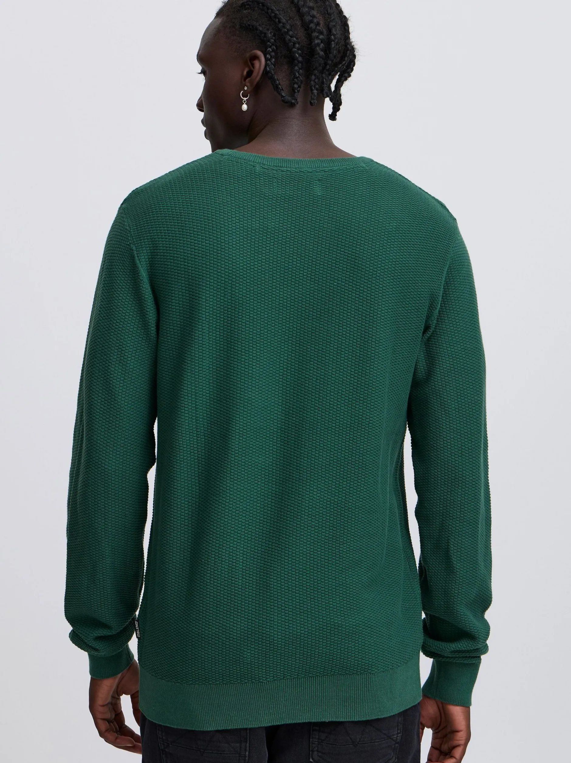 BLEND Herren Strickpullover - BHPullover in grün