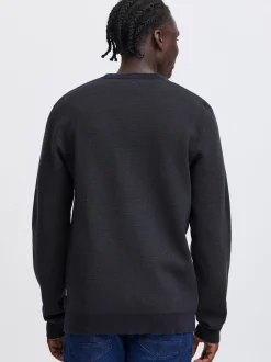BLEND Herren Strickpullover in schwarz