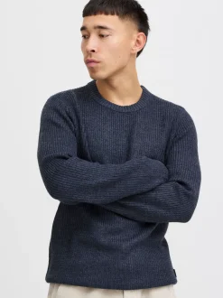 BLEND Herren Strickpullover - BHPullover in blau