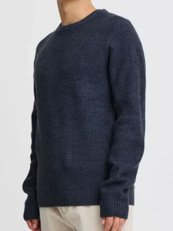 BLEND Herren Strickpullover - BHPullover in blau