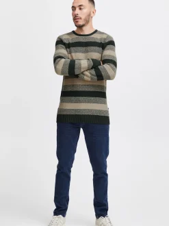 BLEND Herren Strickpullover - BHPullover in grün