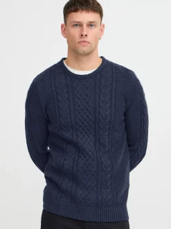 BLEND Herren Strickpullover in blau