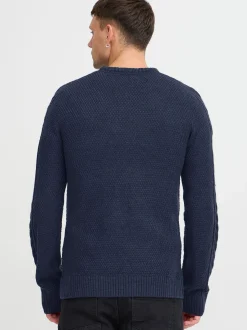 BLEND Herren Strickpullover in blau