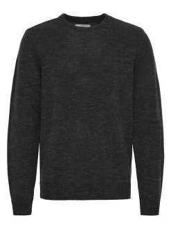 BLEND Herren Strickpullover - BHPullover in schwarz
