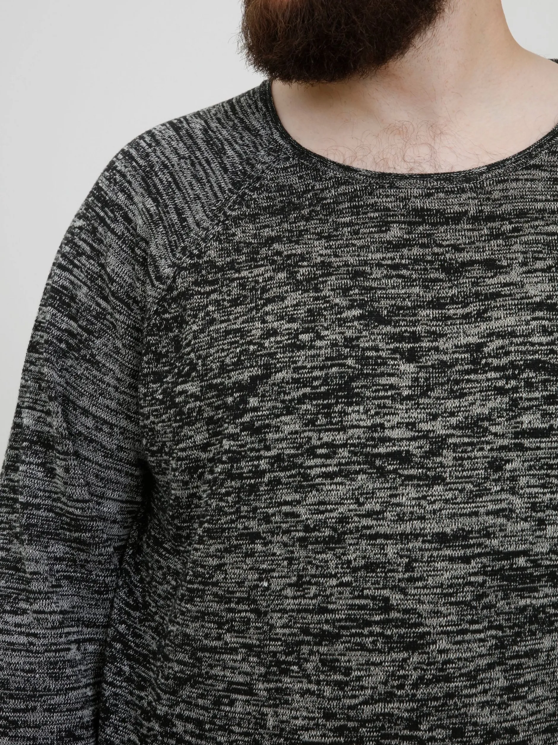 BLEND Herren Strickpullover - BHDan Big & Tall in schwarz