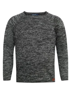 BLEND Herren Strickpullover - BHDan Big & Tall in schwarz